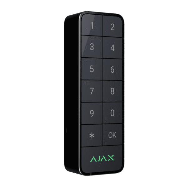 AJAX KeyPad Outdoor Fibra-G klávesnice s tlačítky, RFID a BLE (grafitová)