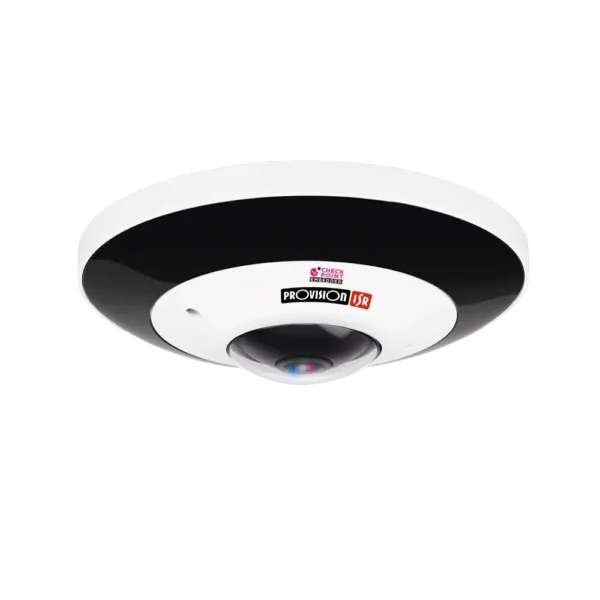 PROVISION IP kamera 6MPx fisheye antivandal, IR přísvit, DDA analýzy