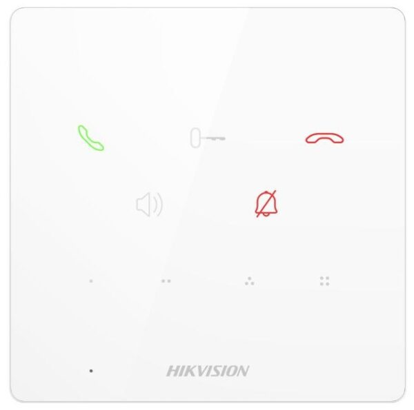 DS-KH6000-E1/White - vnútrná dotyková audio stanica IP