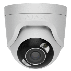 Ajax - TURRET CAM HL (5M/4MM)-W Síťová IP Turret kamera s hybridním přísvitem (5Mpx/4mm) - bílá