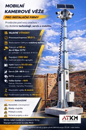 Dahua - MOB KAM VĚŽ DAHUA VOZÍK