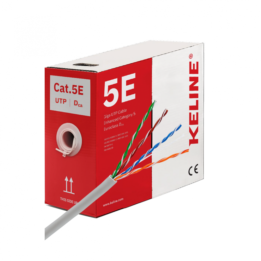 KELINE KE300U24LSOH-Dca-RLX Kábel Cat 5E UTP LSOH Dca 305 m