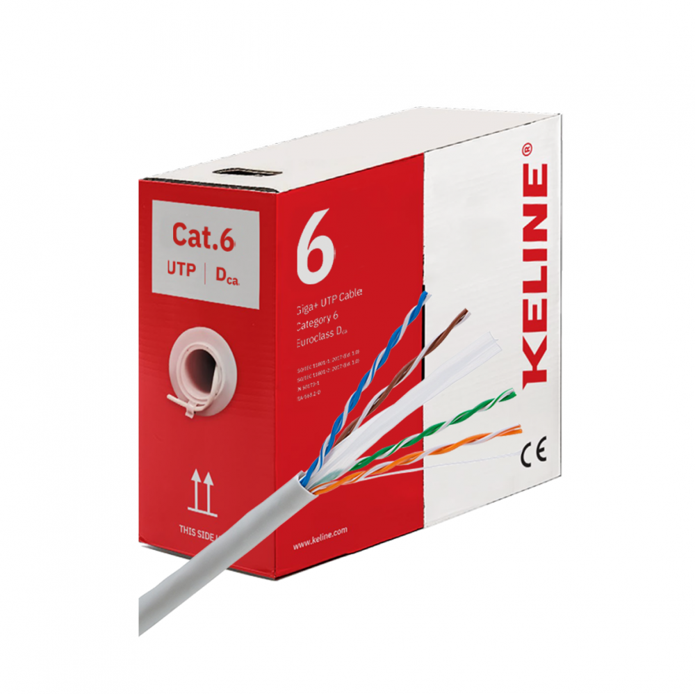 KELINE KE400U23LSOH-Dca-RLX Kábel Cat 6 UTP LSOH Dca 305 m