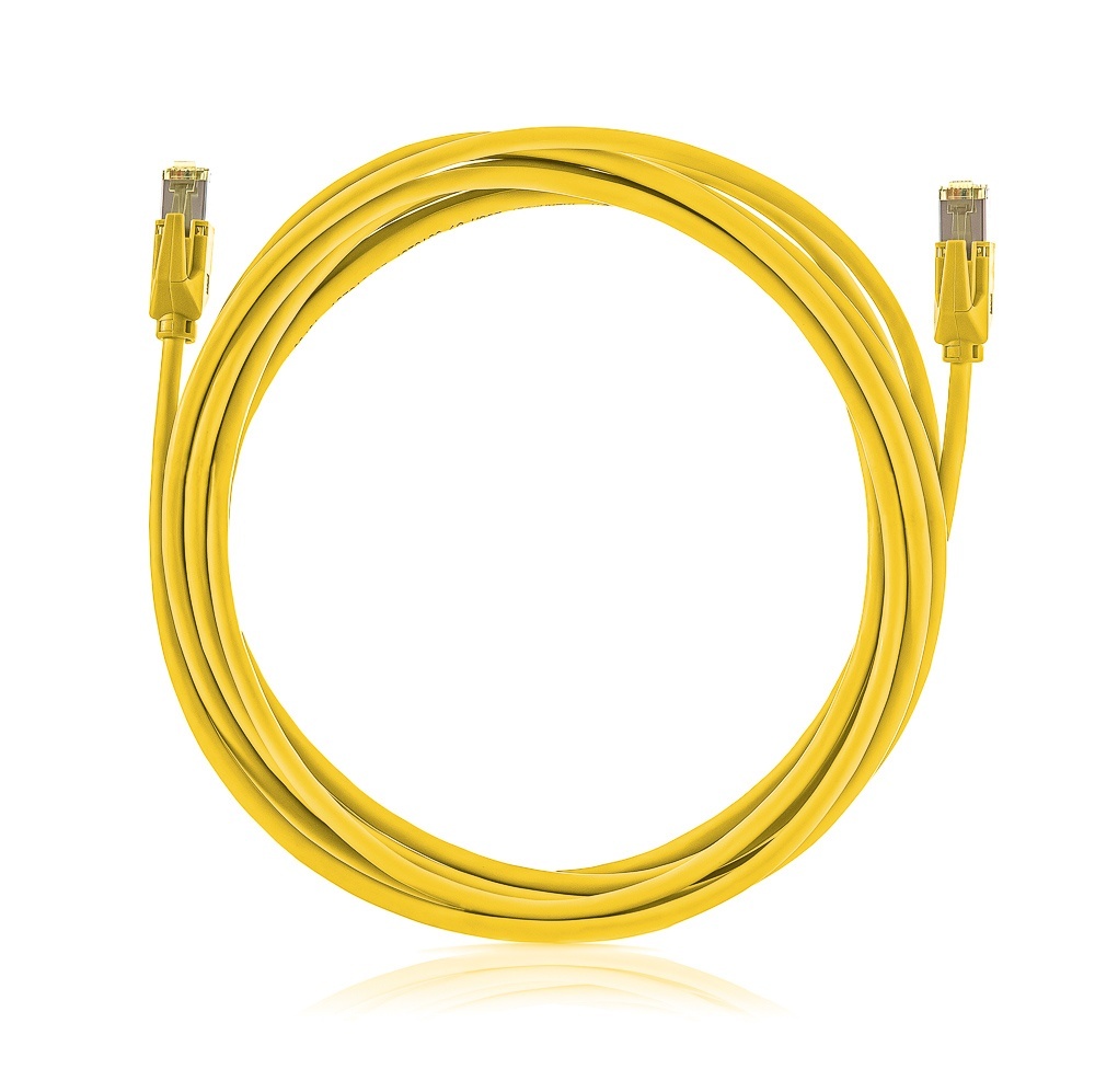 KELINE KEL-C6A-P-015-YE Patch kábel STP Category 6A LSOH, žltý, 1,5 m