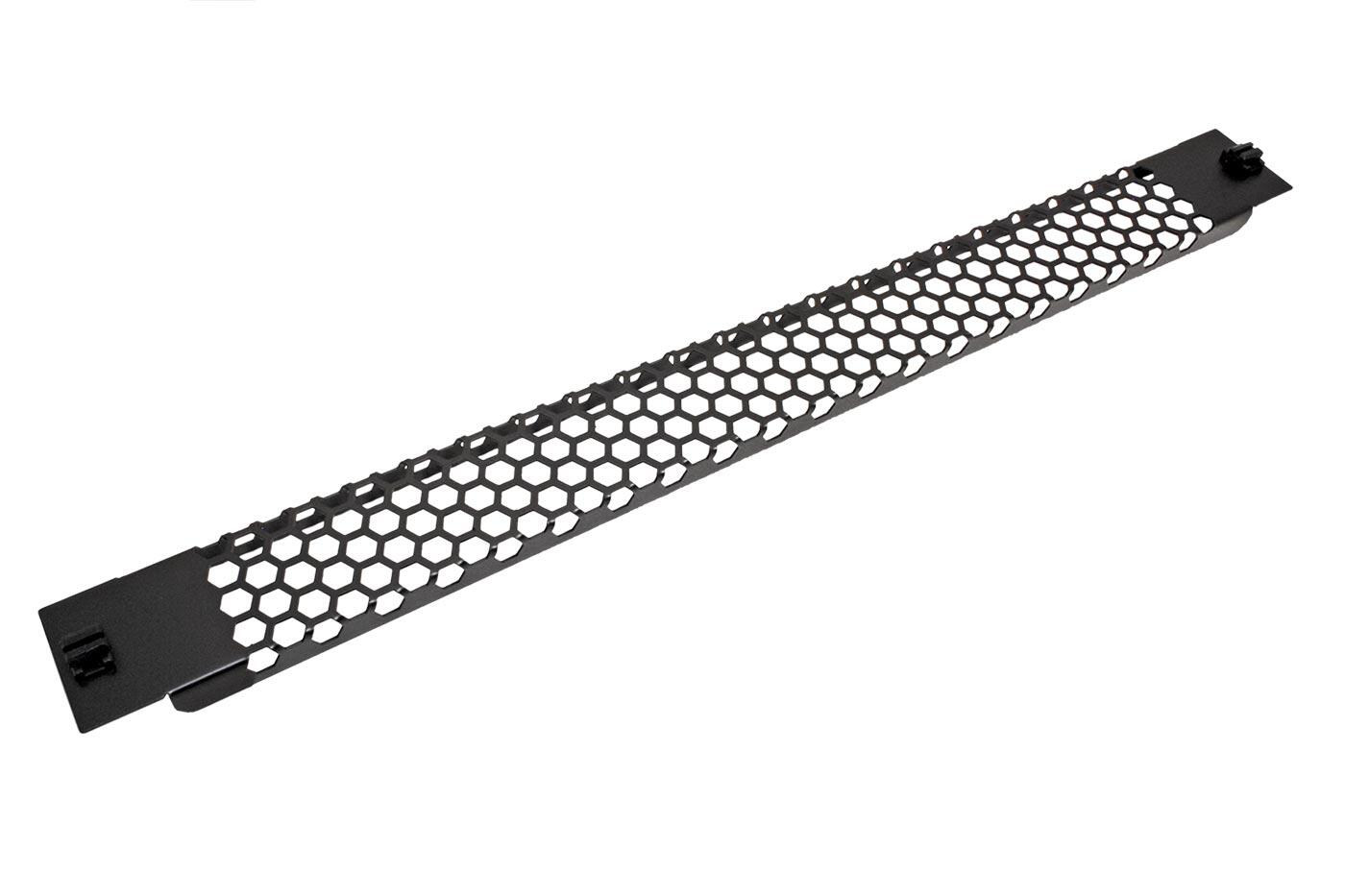 VALUE 19'' děrovaný zaslepovací panel, 1U, nacvakávací, čierny