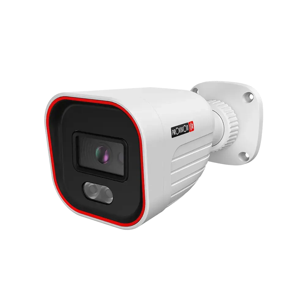 PROVISION BSH-340IPBN-28 Bullet IP kamera 4 MPx 20m IR+biely prísvit, fixný objektív, základní AI analýzy DDA, B-Sight