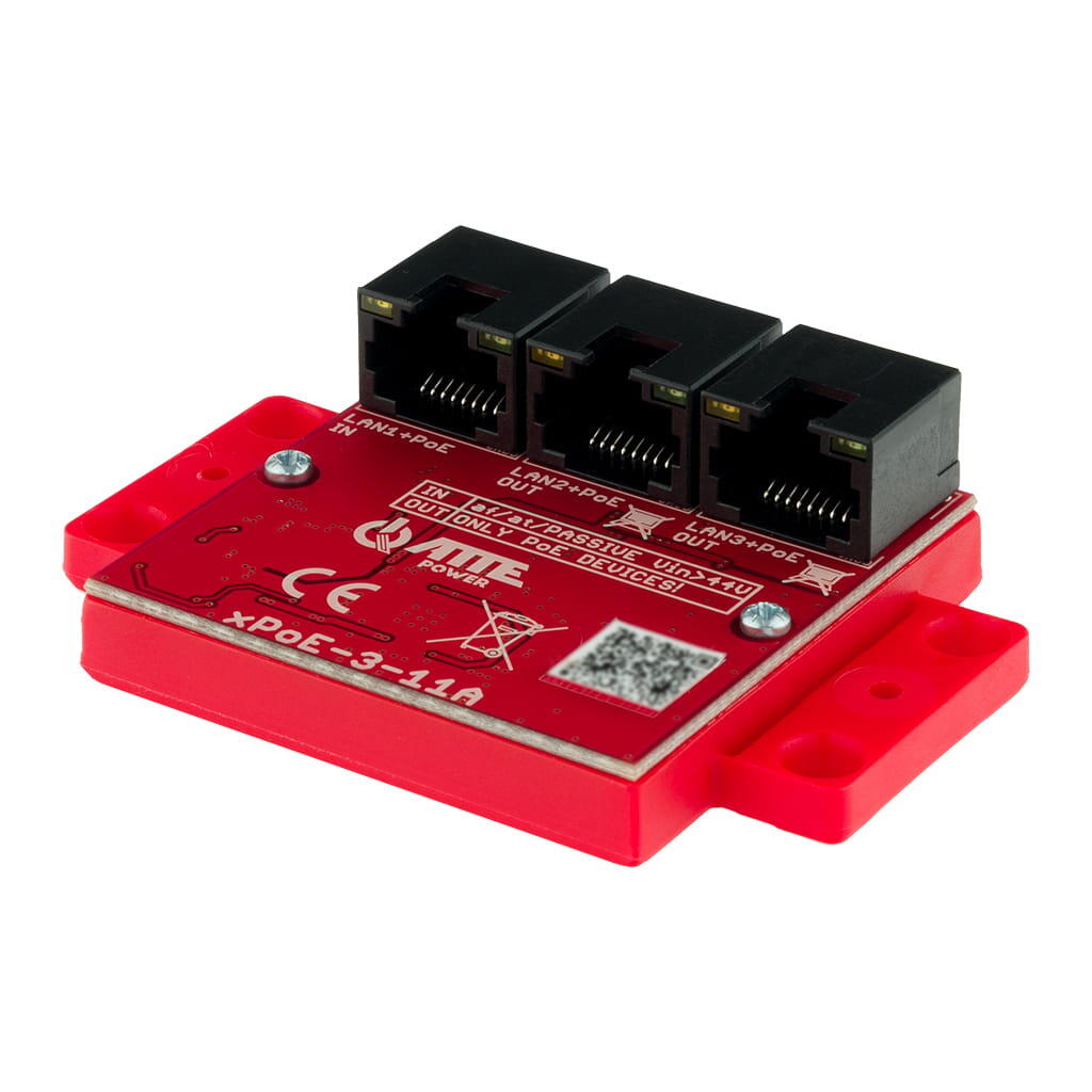 ATTE XPOE-3-11A PoE extender, 1x PoE in, 2x PoE out