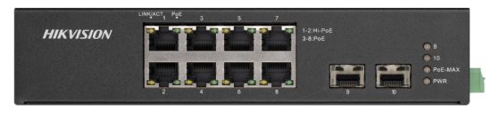 Hikvision DS-3T0510HP-E/HS - priemyselný switch