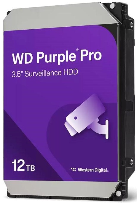 HDD 12TB - WD122PURP - určený pre záznam videa (AI enabled)