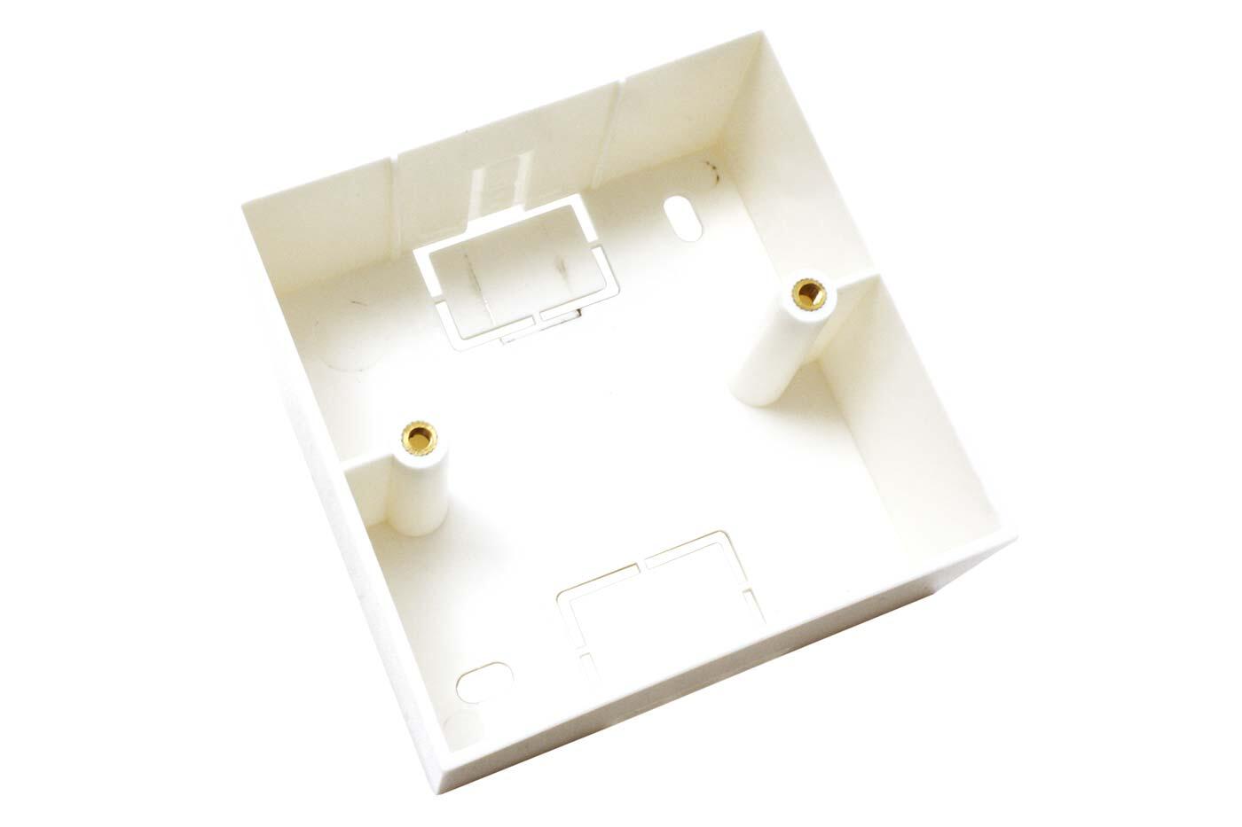 VALUE Inštalačná škatuľa na omítku 86x86mm, biela