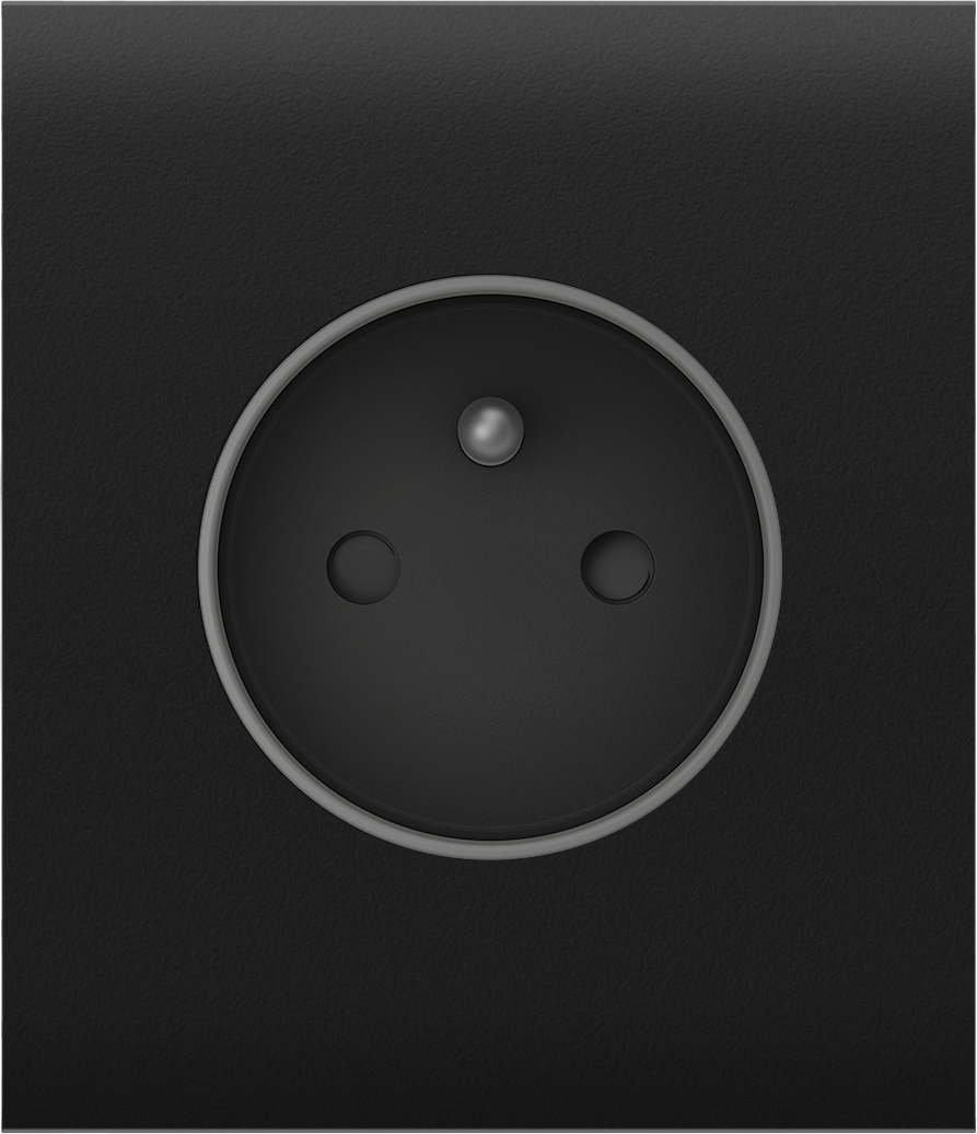 AJAX Systems AJAX CenterCover (basic) type E Black Stredový kryt