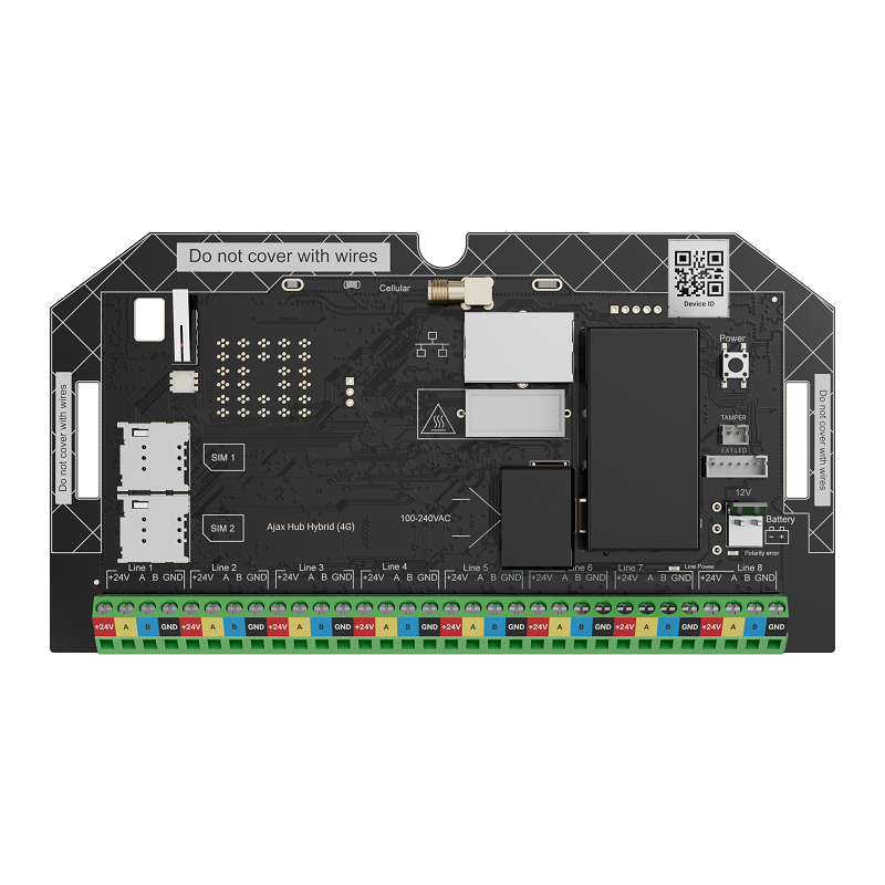 AJAX Systems AJAX Superior Hub Hybrid (4G) W/C Centrálny ovládací panel