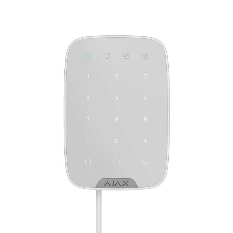 AJAX Systems AJAX Superior KeyPad Fibra White Drôtová dotyková klávesnica