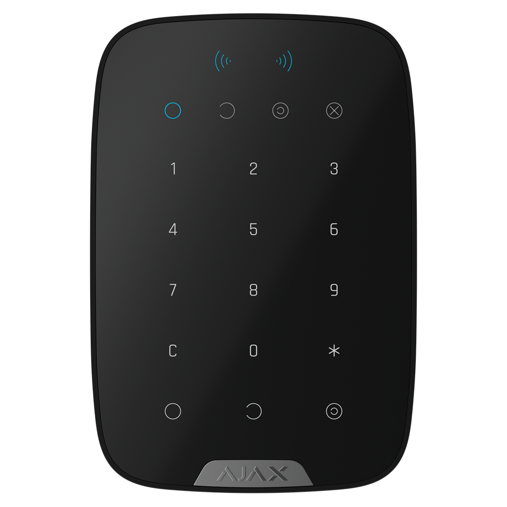 AJAX Systems AJAX Superior KeyPad Plus G3 Black Bezdrôtová dotyková klávesnica
