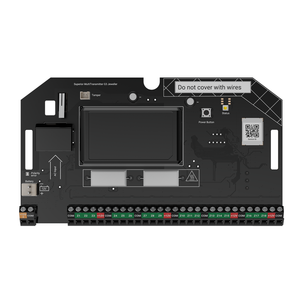 AJAX Systems AJAX Superior MultiTransmitter G3 W/C Modul pre integráciu bez krabice
