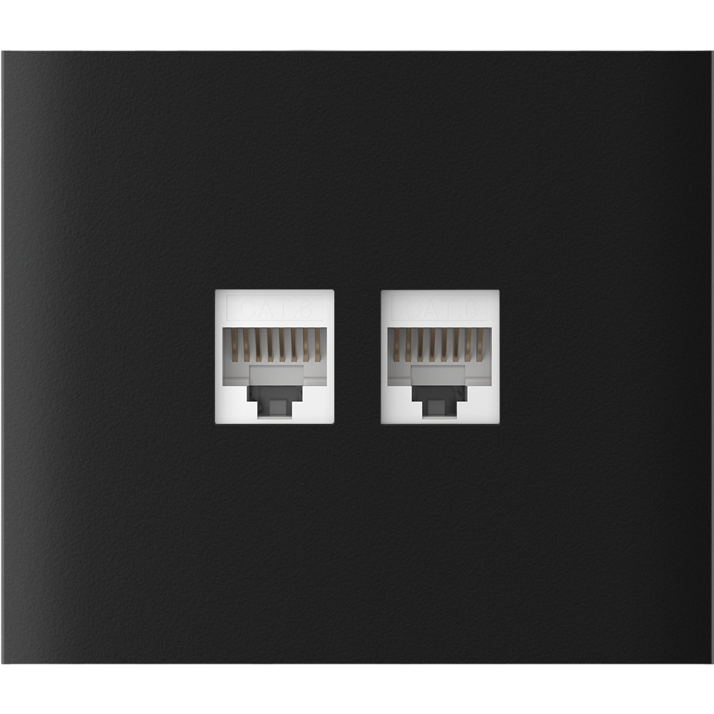 AJAX Systems AJAX CenterCover (LAN) vertical Black Stredový kryt