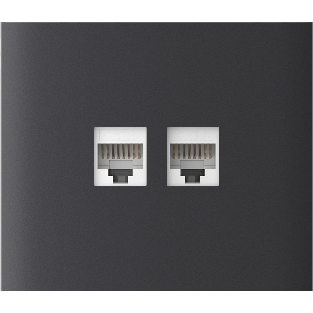 AJAX Systems AJAX CenterCover (LAN) vertical Graphite Stredový kryt