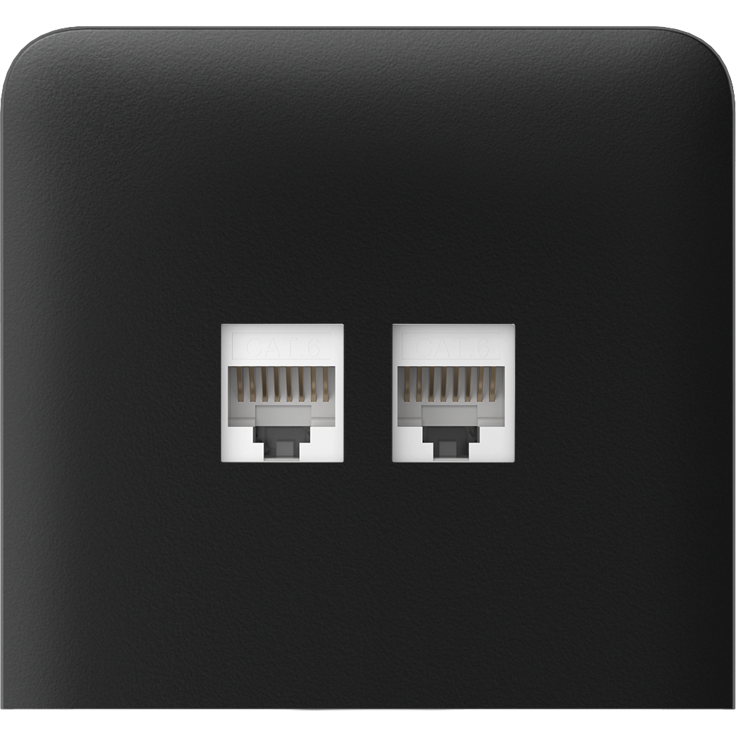 AJAX Systems AJAX SideCover (LAN) vertical Black Bočný kryt
